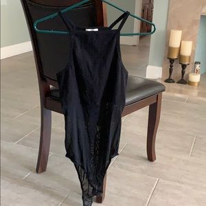 Women’s black bodysuit